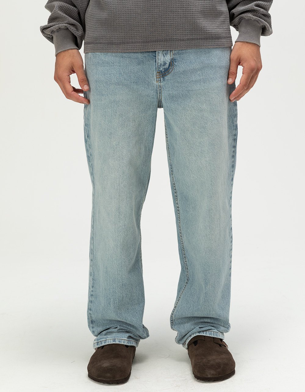 RSQ Mens Loose LIGHT WASH Jeans