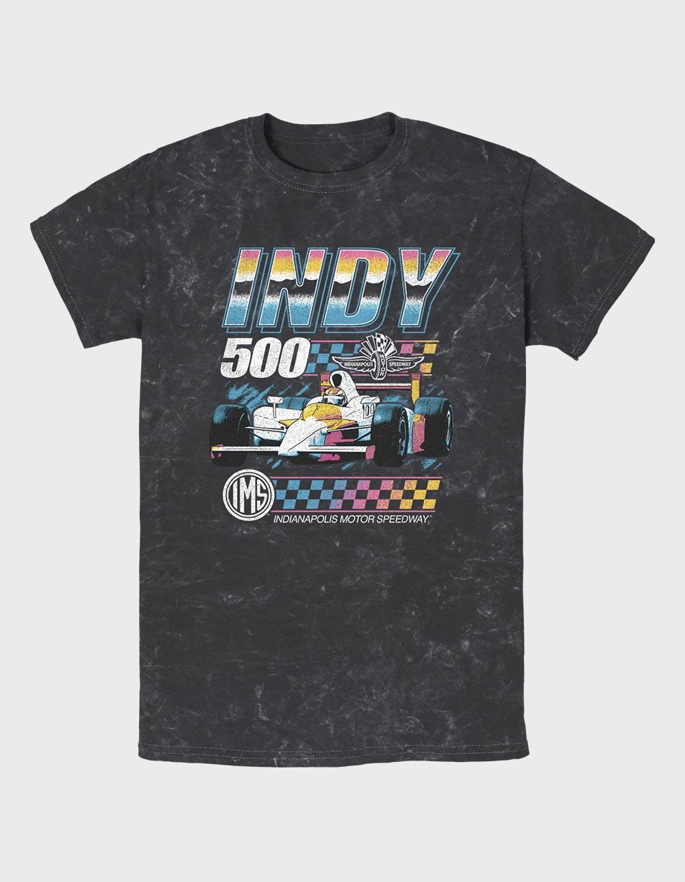 INDY 500 Vintage Neon Unisex Tee - BLACK