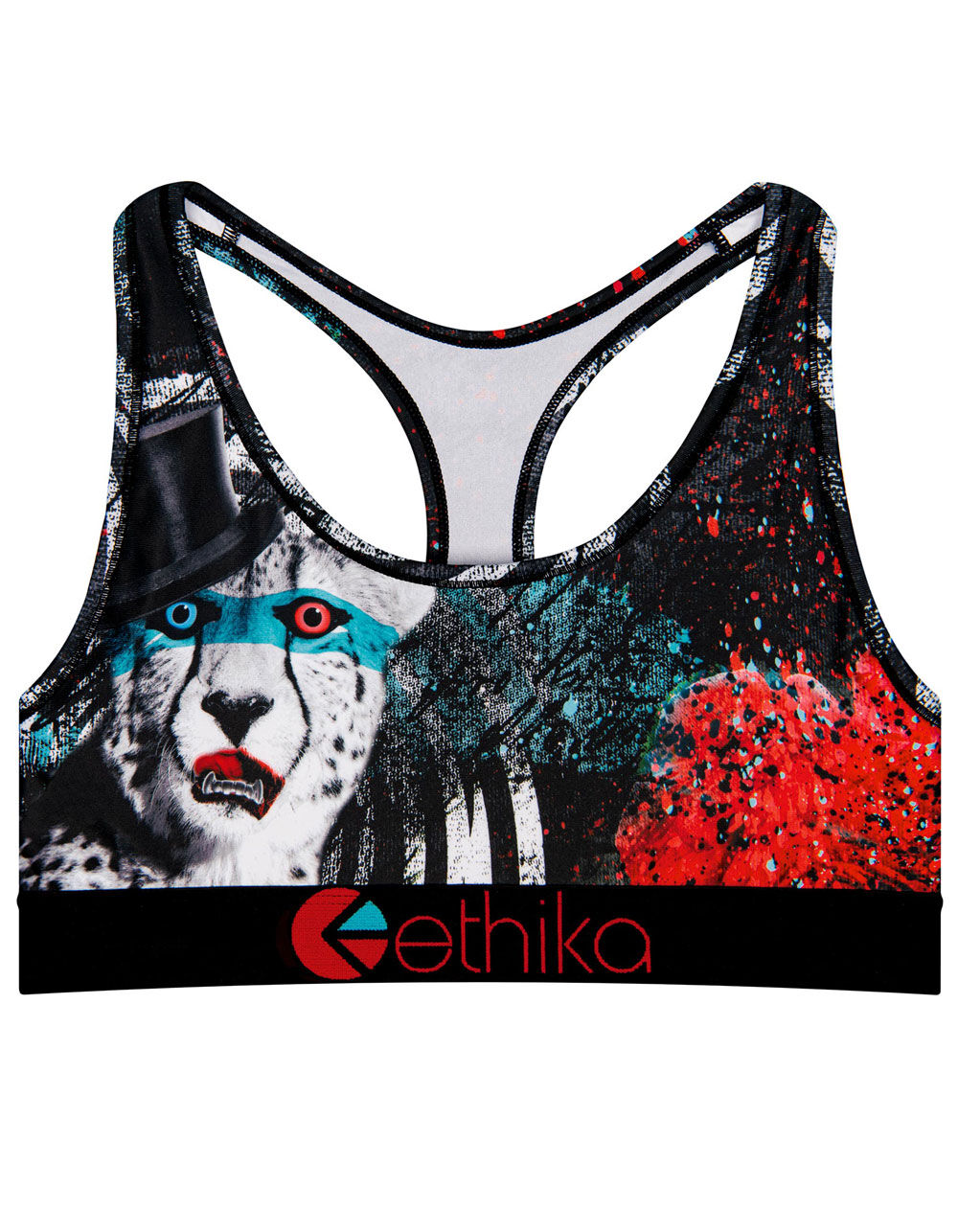 ETHIKA Dope Cat Sports Bra BLACK COMBO Tillys