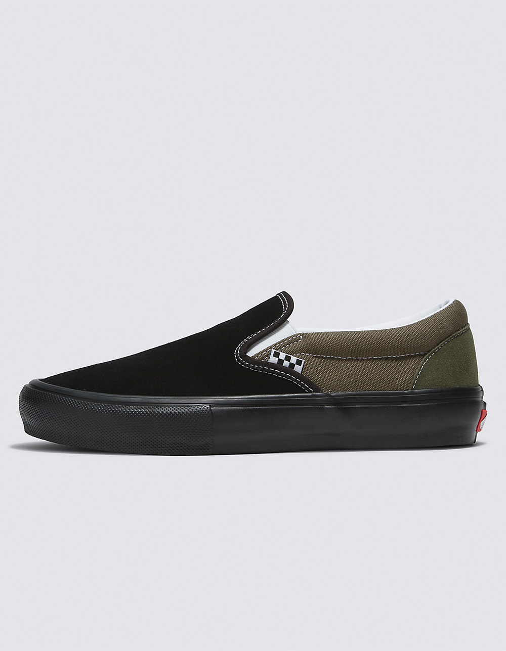 VANS Skate SlipOn Shoes Black Green Tillys