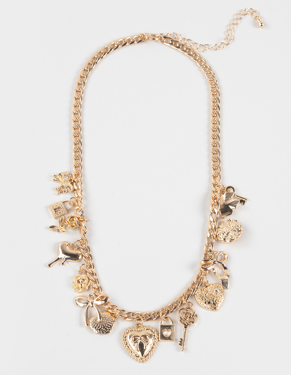 FULL TILT Locket/Heart Charm Necklace - GOLD