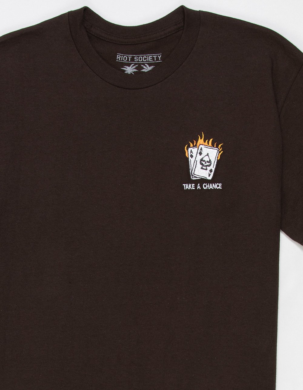 RIOT SOCIETY Take A Chance Mens Tee - BROWN