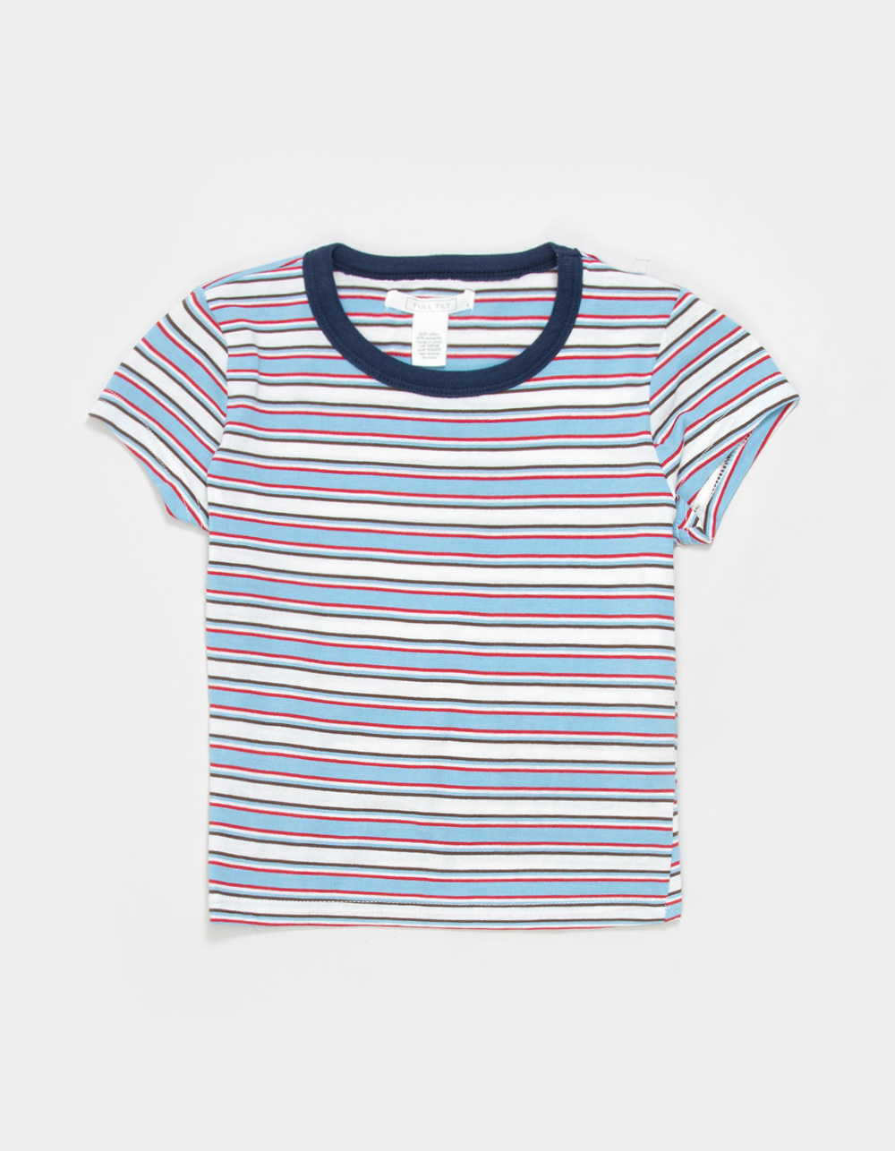 FULL TILT Girls Stripe Ringer Tee - MULTI