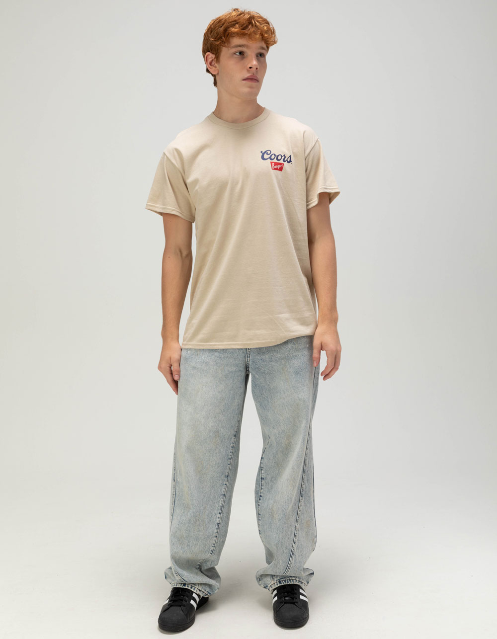 COORS Banquet Lasso Up Unisex Tee - SAND