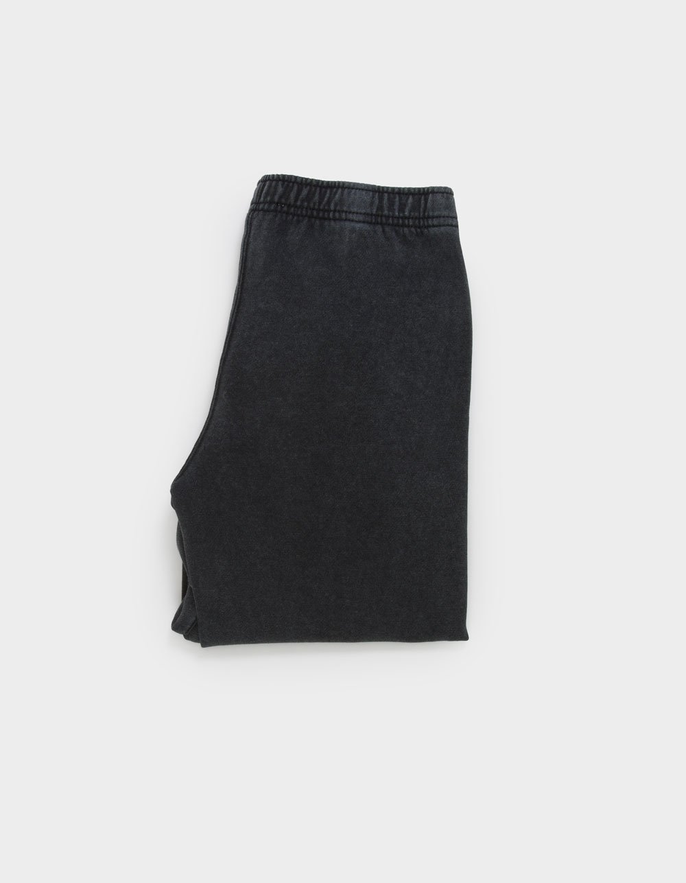 FULL TILT Girls Wide Leg WASHED Sweatpants - BLACK