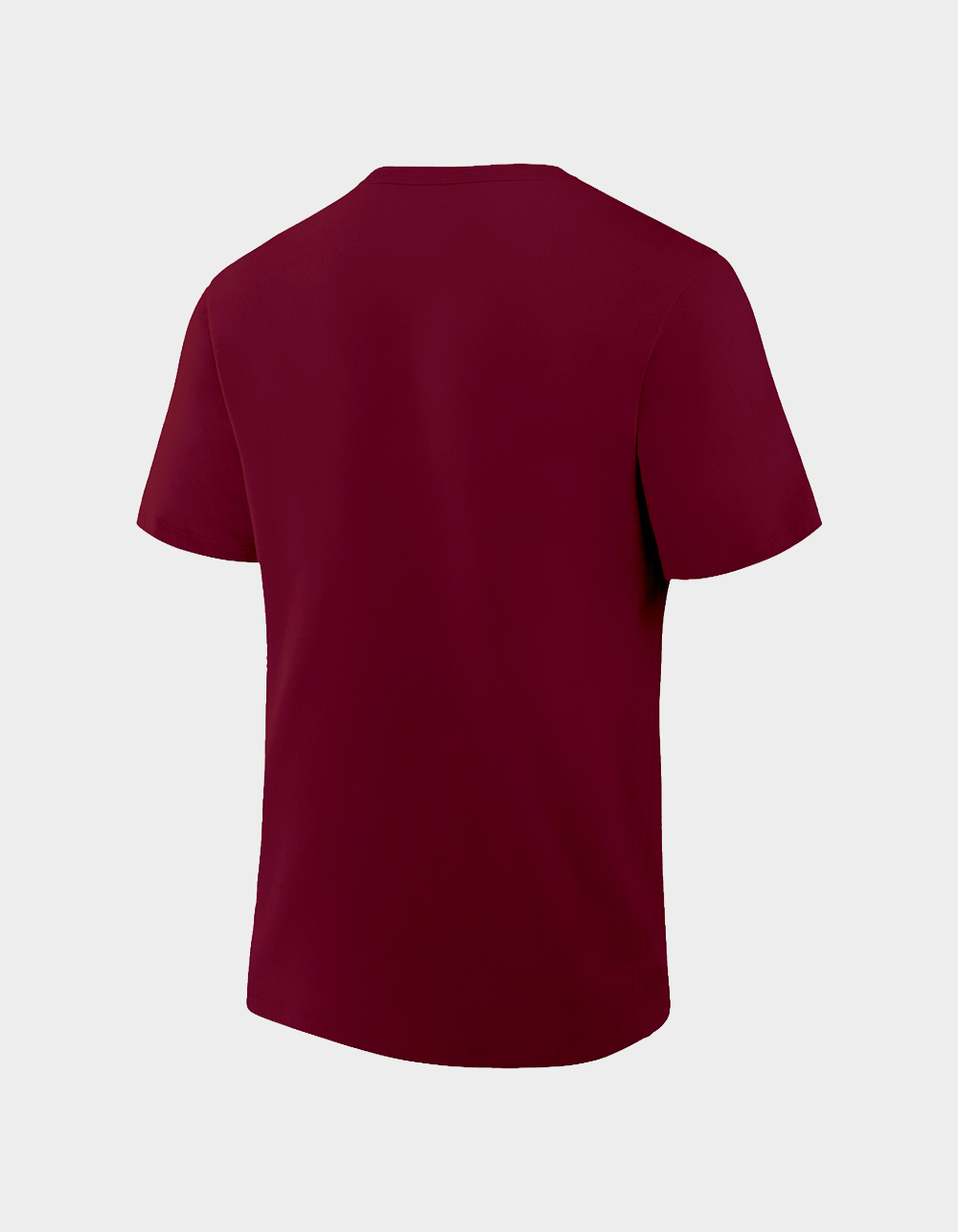 FC BARCELONA Logo Distressed Mens Tee - BURGUNDY