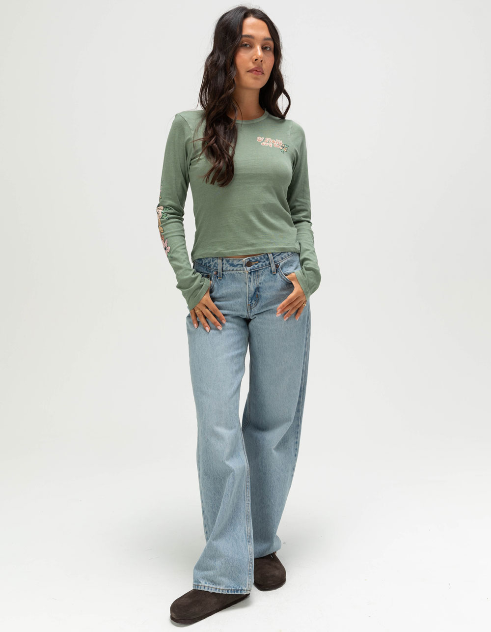 O'NEILL Board Shrine Womens Long Sleeve Tee - SAGE