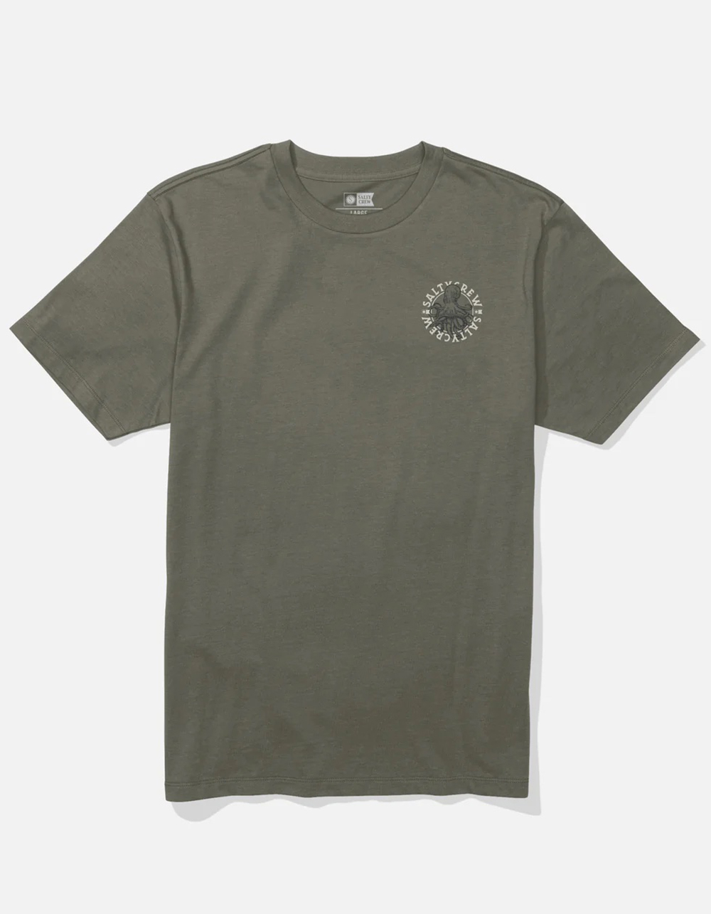 SALTY CREW Tentacles Mens Tee - OLIVE