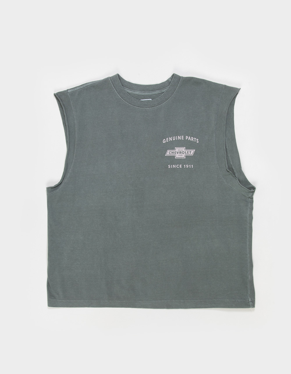CHEVROLET Auto Parts Mens Muscle Tee - GREEN