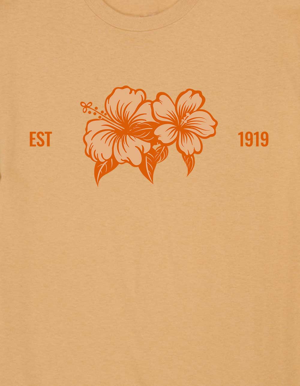 HIBISCUS Collegiate Est. 1919 Unisex Tee - GOLD