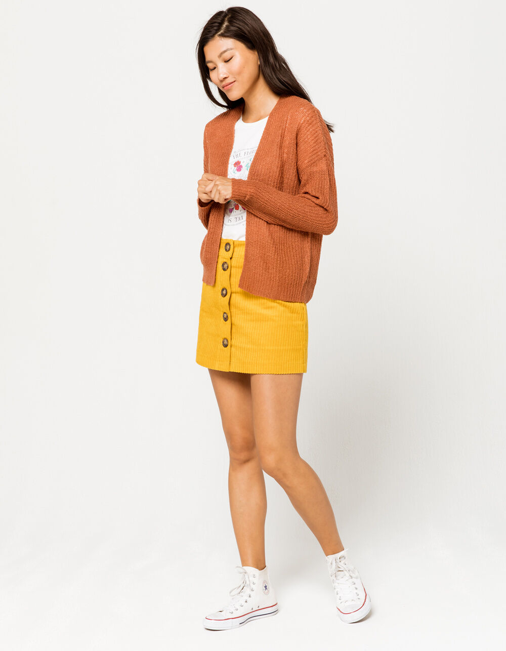 FULL TILT Essential Rust Womens Cardigan RUST Tillys