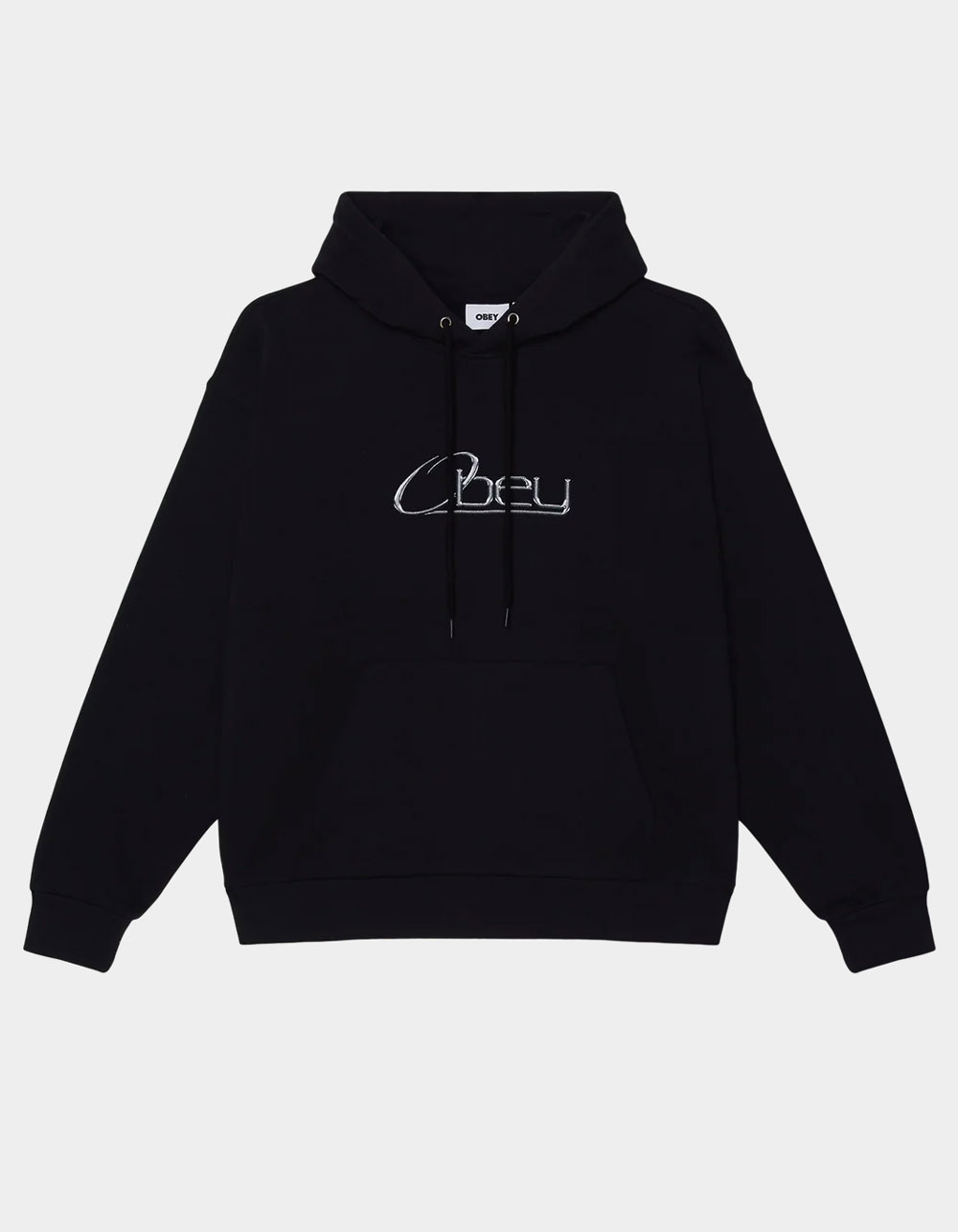 OBEY Chrome Mens Hoodie - BLACK