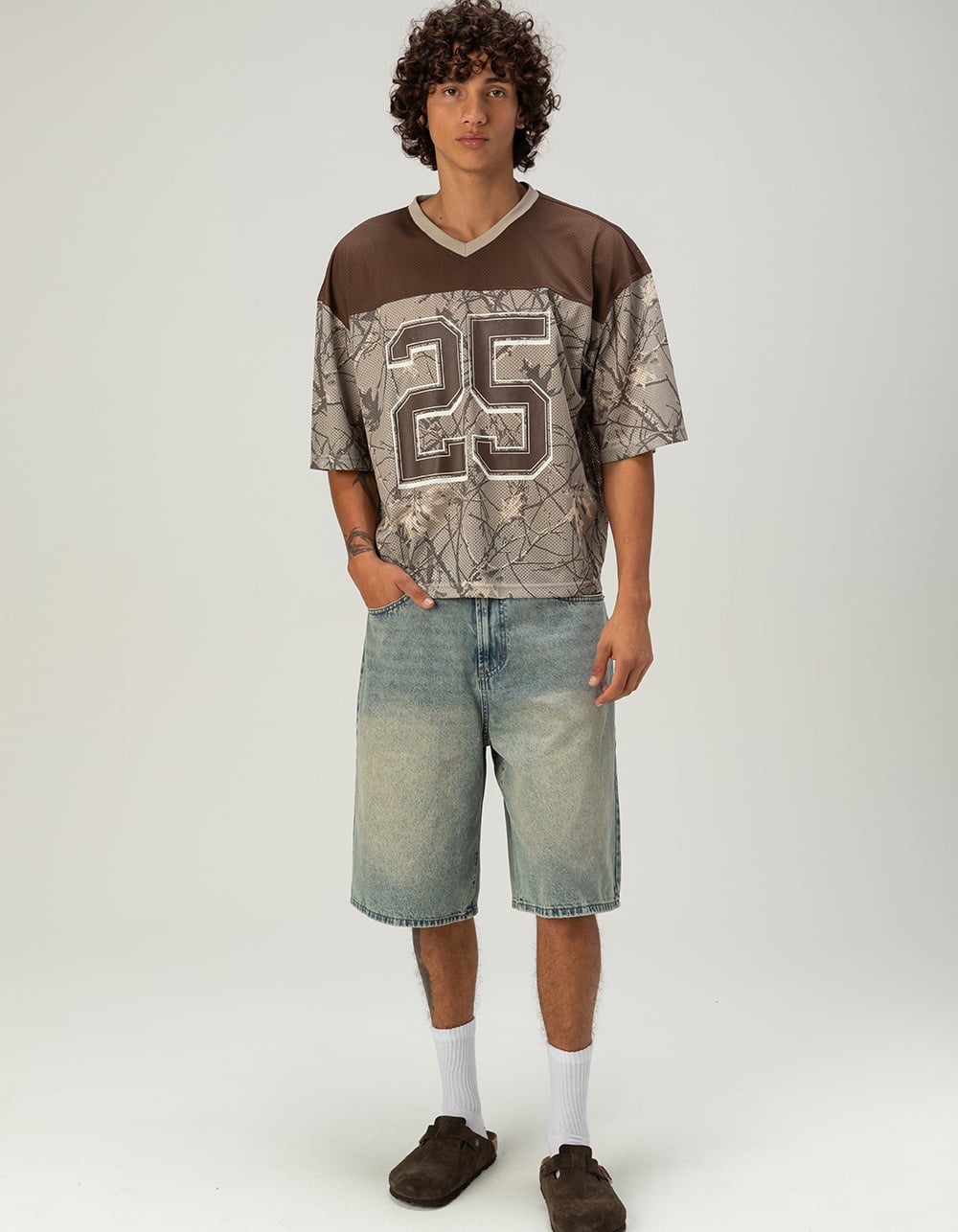 RSQ Mens Baggy Jorts - LIGHT WASH