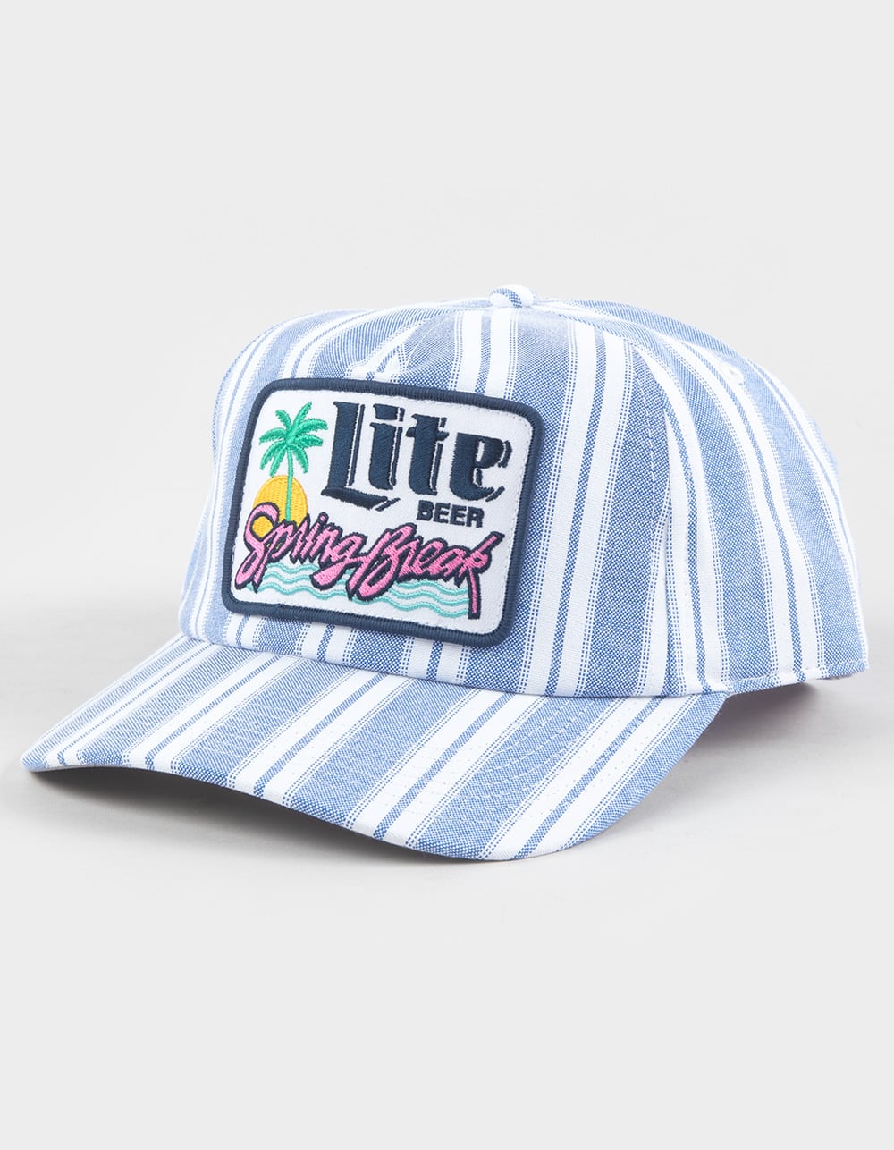 AMERICAN NEEDLE Miller Lite Womens Snapback Hat - BLUE/WHT