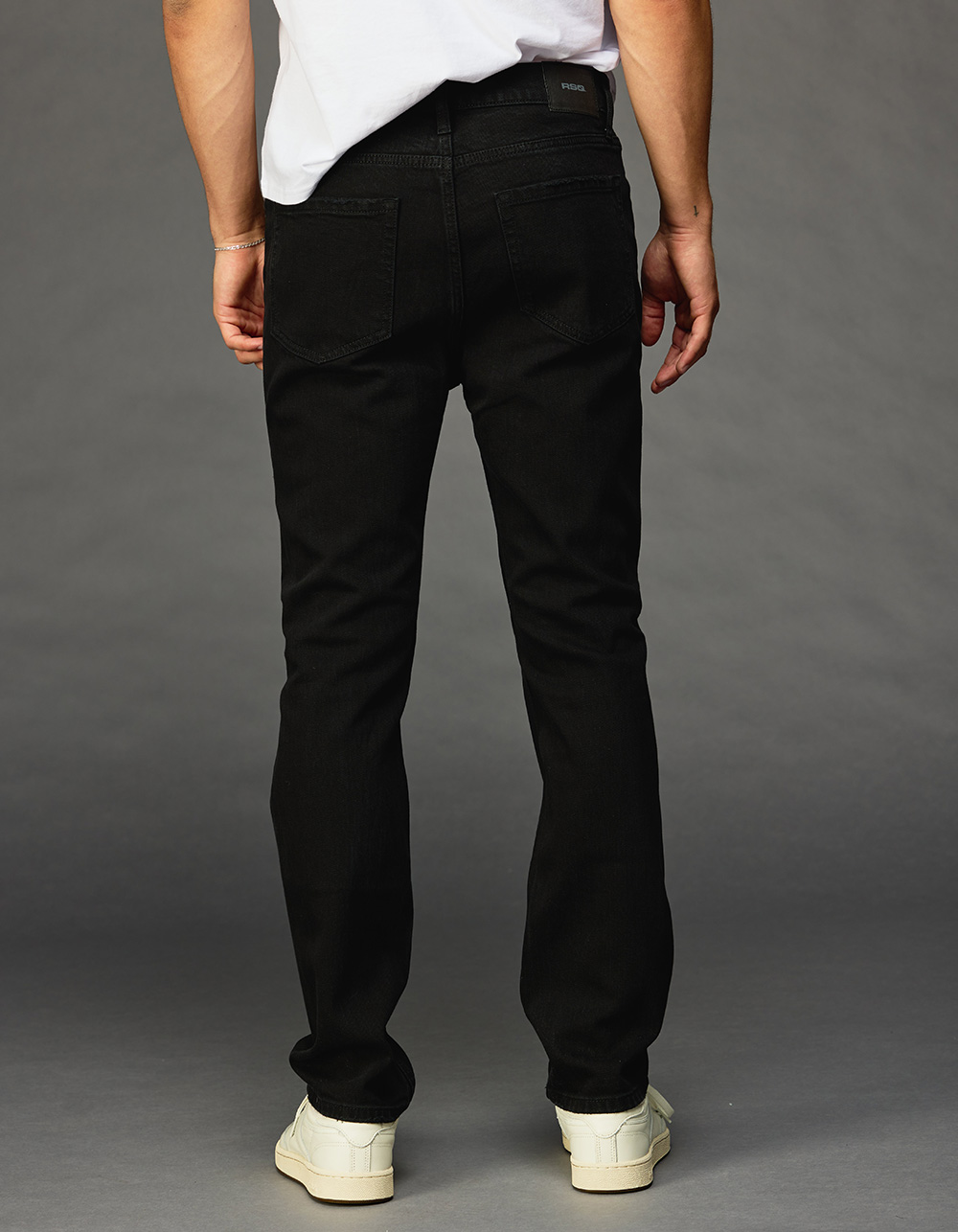 RSQ Mens Slim Jeans - BLACK DESTRUCT