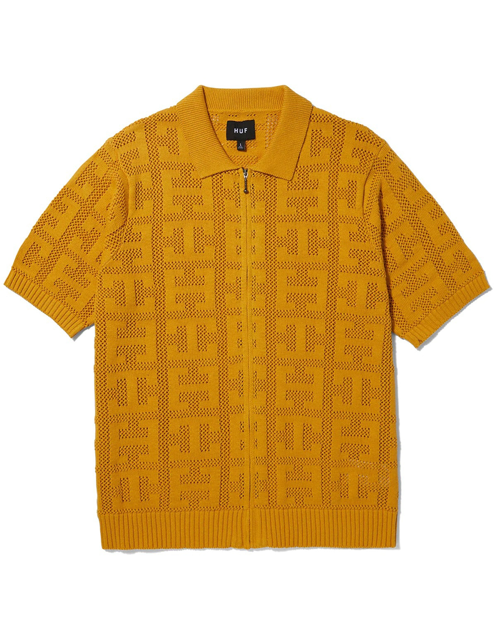 HUF Monogram Jacquard Mens Zip-Up Sweater
