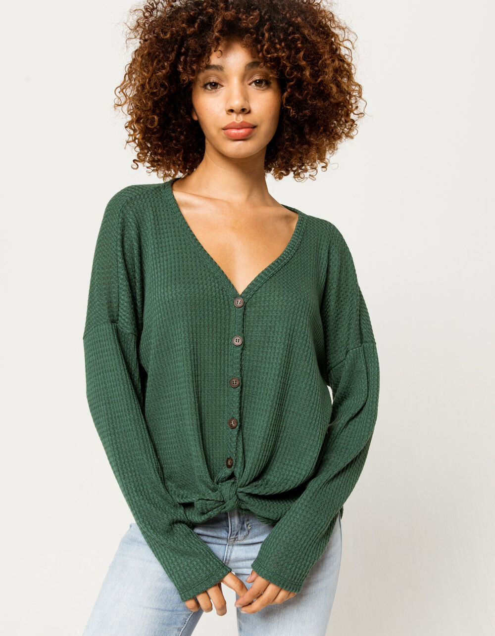 thermal tie front top