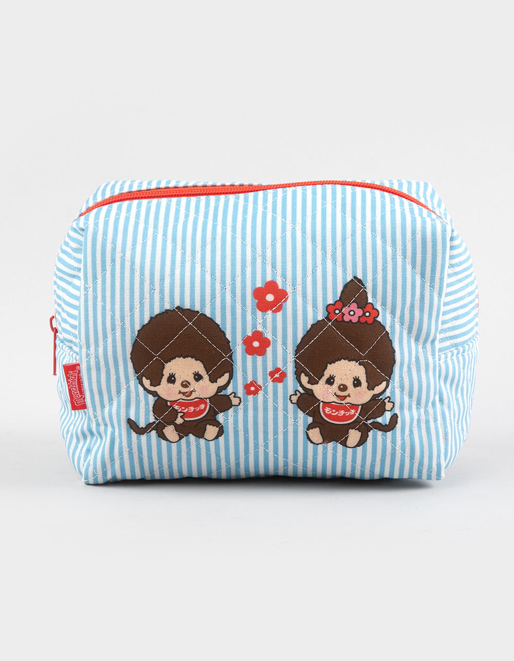 MONCHHICHI Striped Makeup Pouch - BLUE