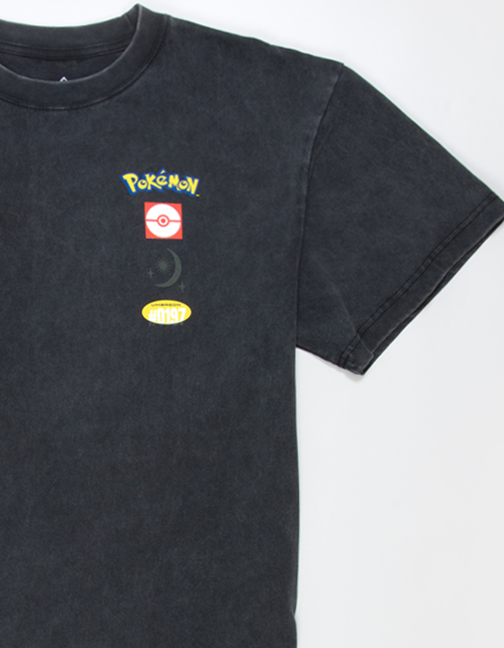 POKEMON Umbreon Mens Boxy Tee - WASHED BLACK