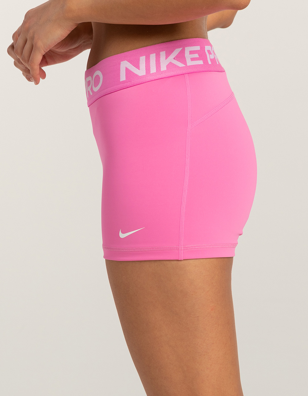 NIKE Pro Womens Compression Shorts - POP PINK