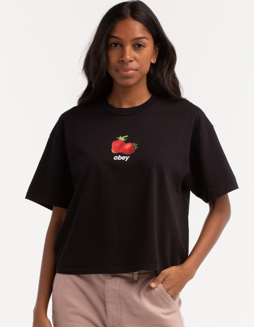 OBEY Garden Berries Womens Tee - OFFBL 