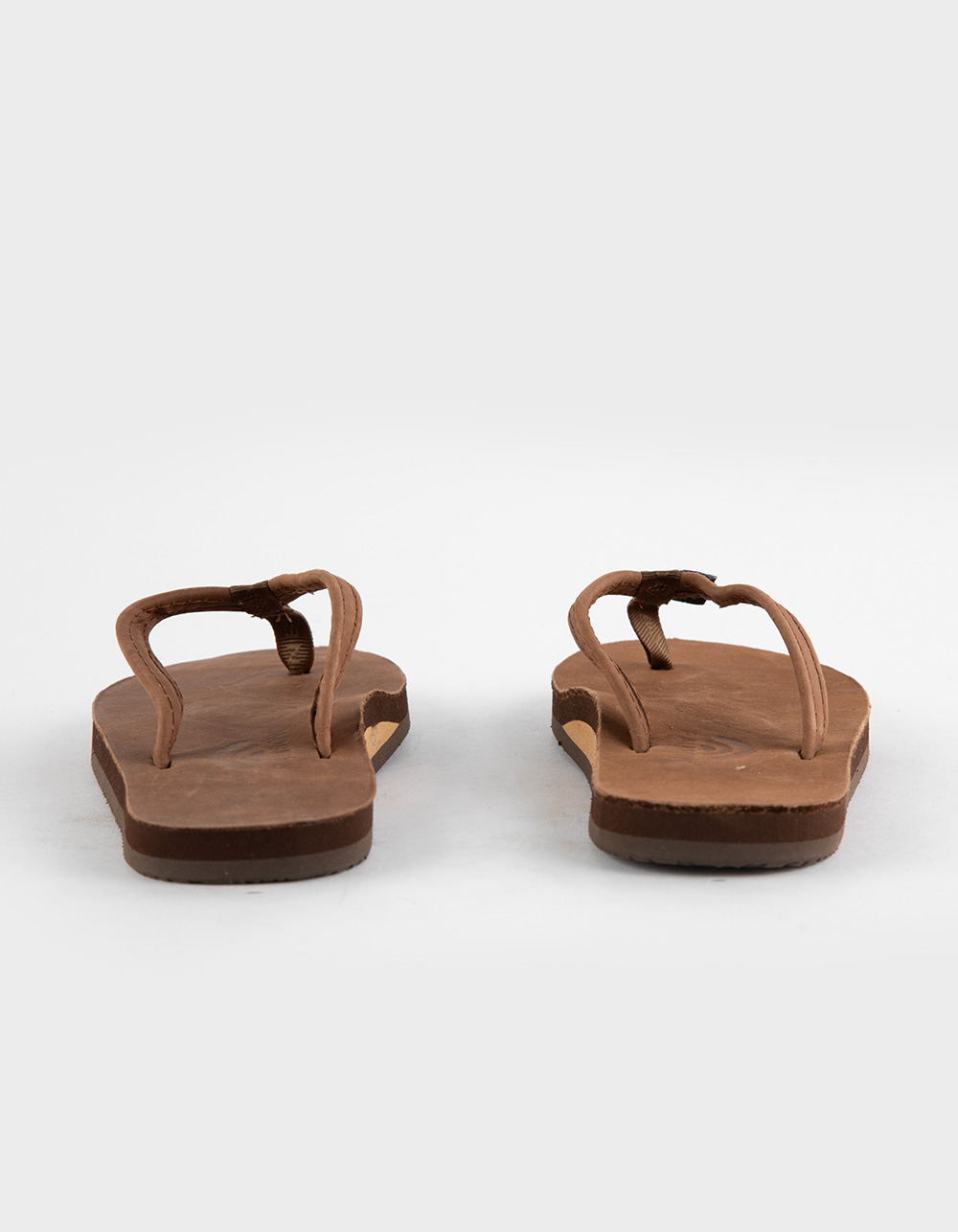 RAINBOW Narrow Strap Womens Flip Flops - REDWOOD