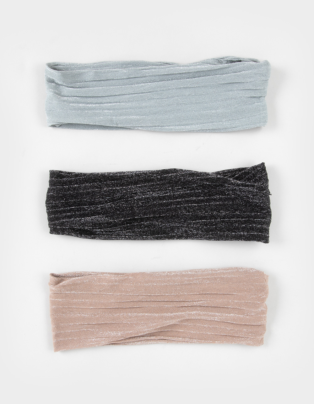 FULL TILT 3 Pack Shimmer Headbands - MULTI