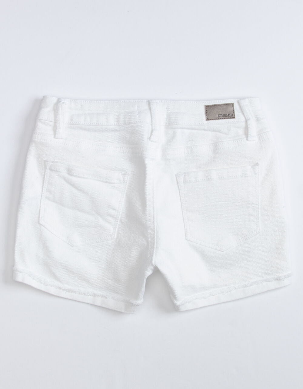 RSQ Girls Mid Rise Cuff Denim Shorts - WHITE | Tillys