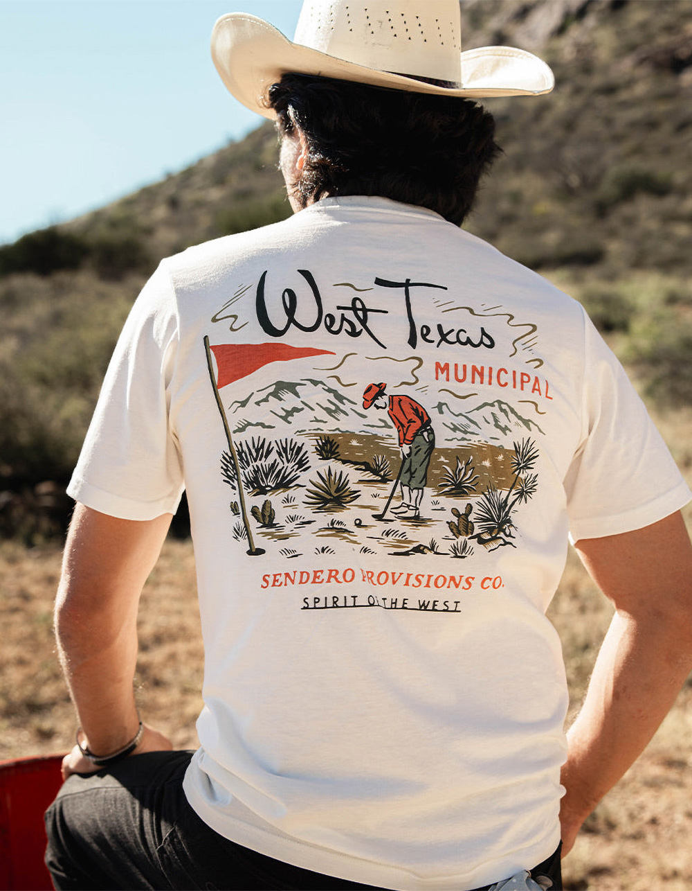 SENDERO PROVISIONS CO. West Texas Municipal Mens Tee - WHITE