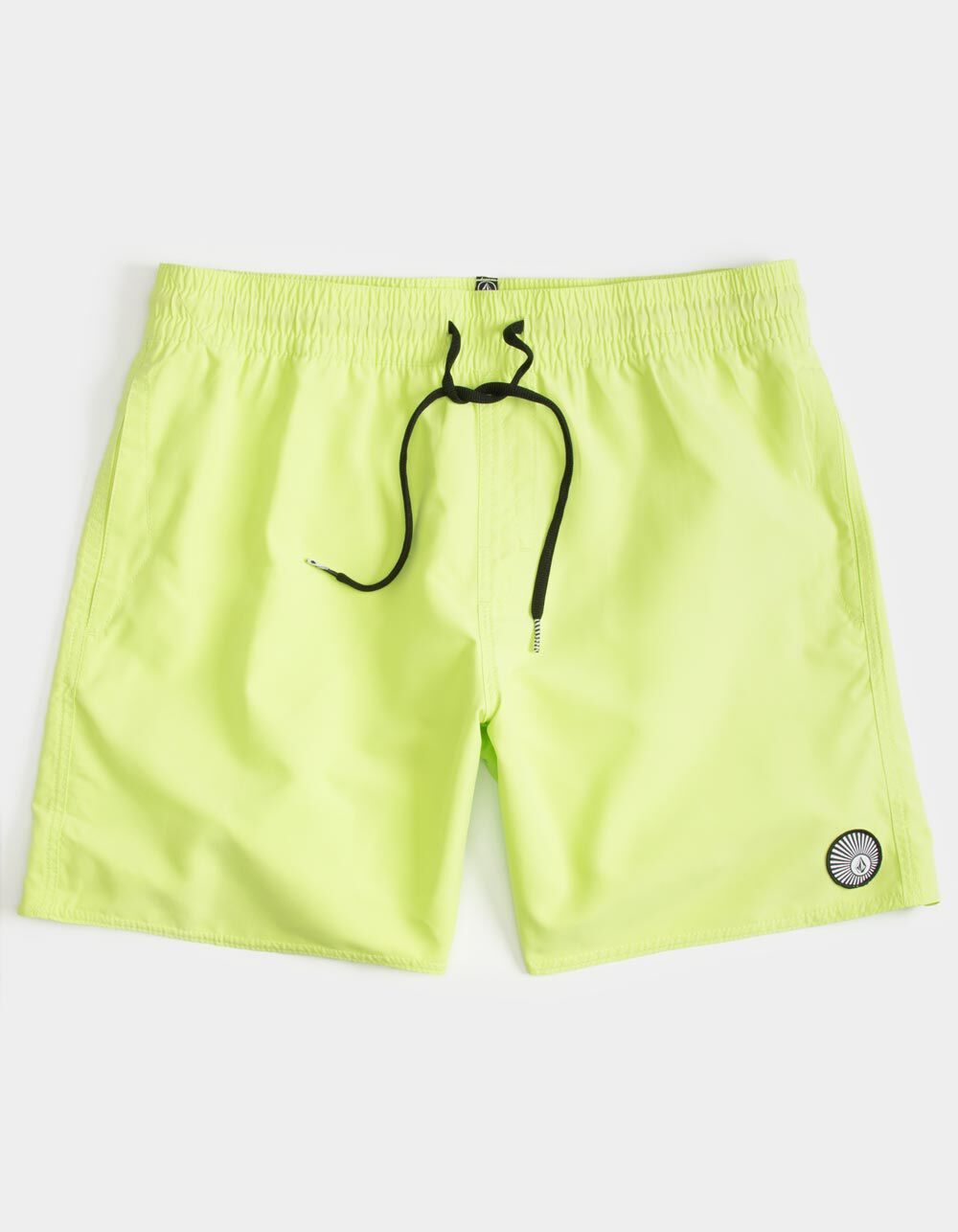 VOLCOM Lido Solid Mens Neon Green Volley Shorts - NEON GREEN | Tillys
