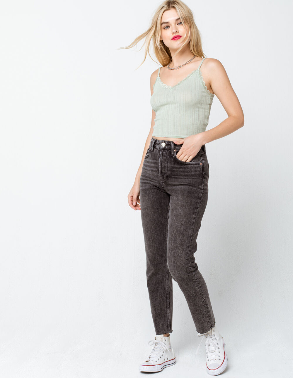 BDG Urban Outfitters Dillon Slim Straight Womens Jeans - GRAY DENIM ...