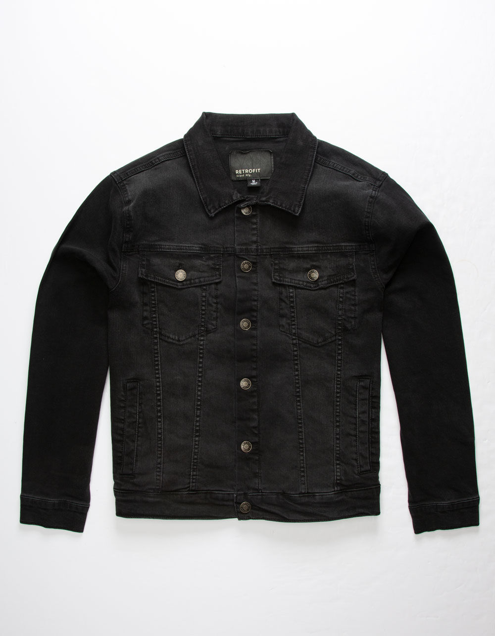 RETROFIT Black Mens Denim Jacket BLACK DENIM Tillys
