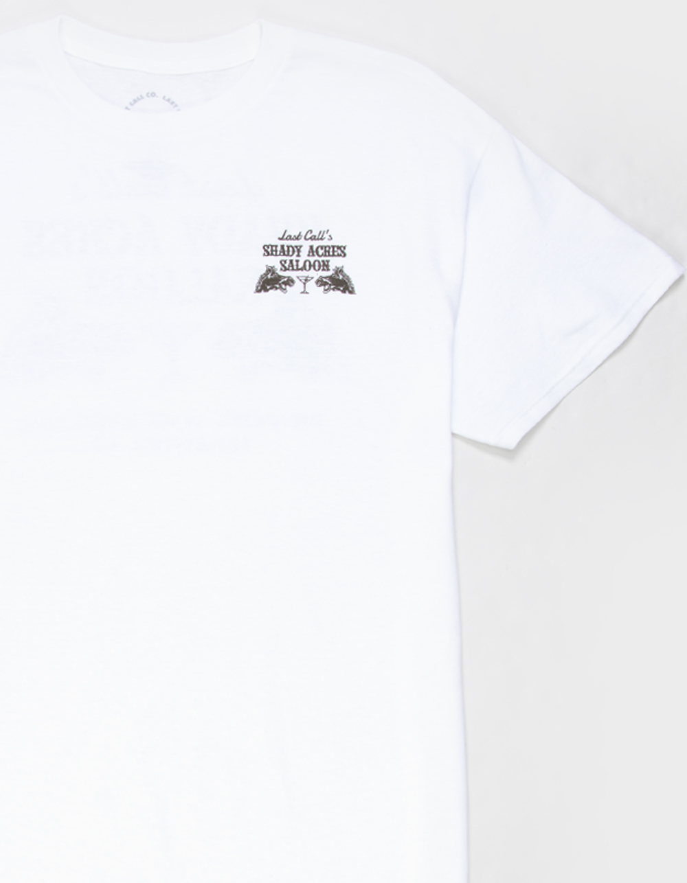 LAST CALL CO. Saloon Mens Tee - WHITE