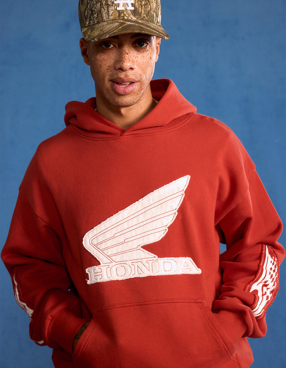 HONDA Down Shift Mens Hoodie - RED