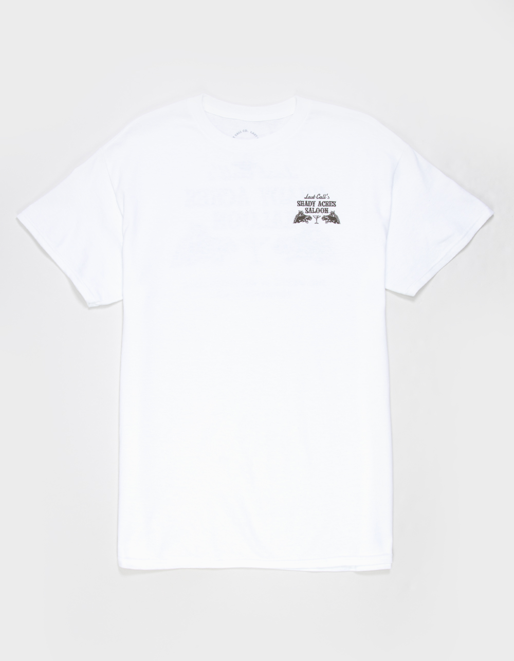 LAST CALL CO. Saloon Mens Tee - WHITE