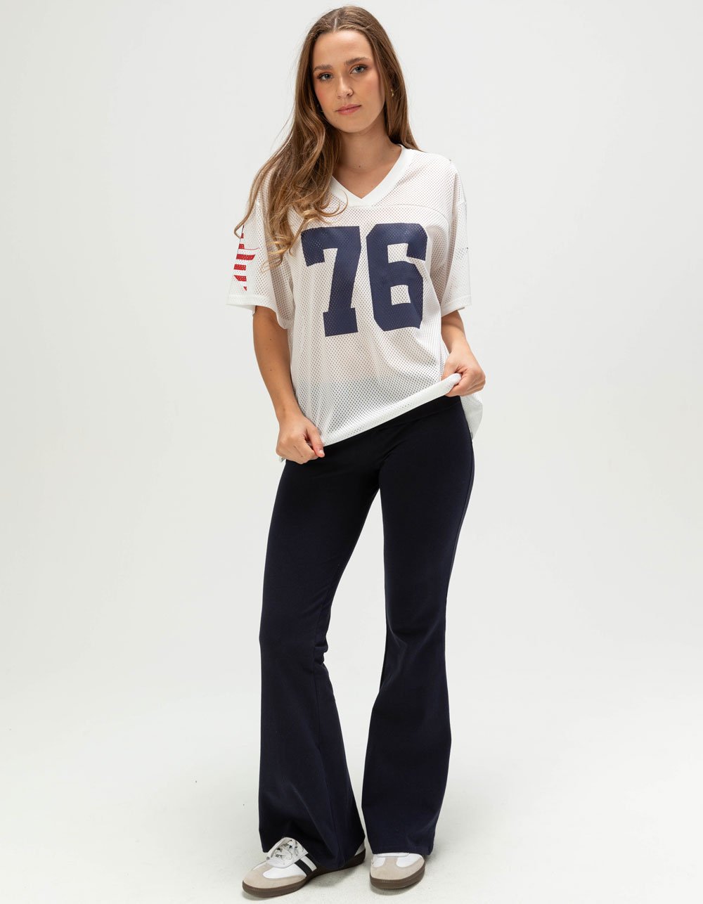 RSQ Womens 76 Star Jersey - WHITE