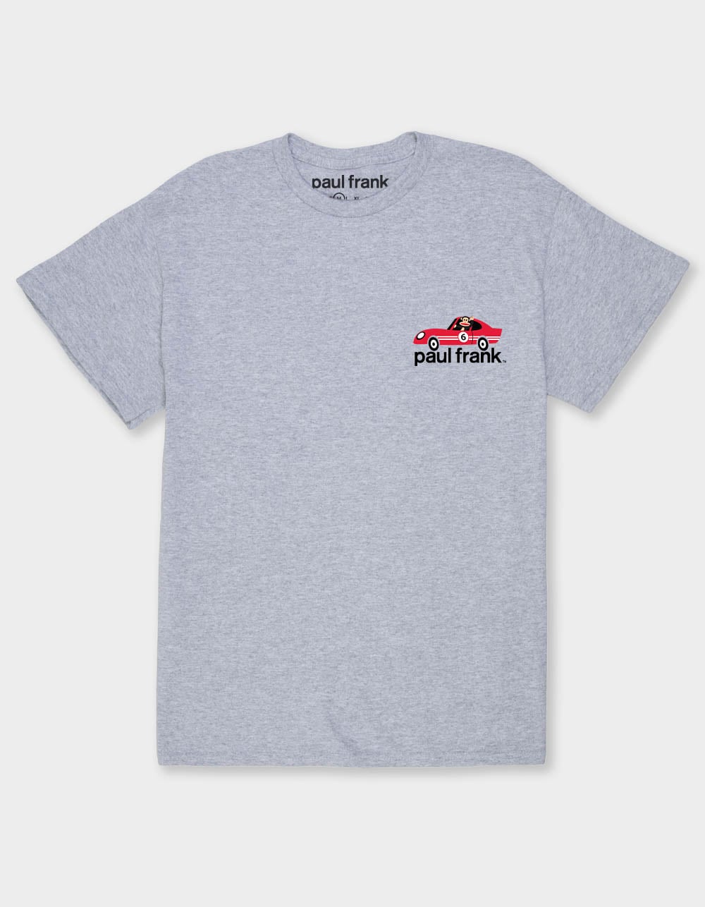 PAUL FRANK Race Car Unisex Tee - HEATHER GRAY
