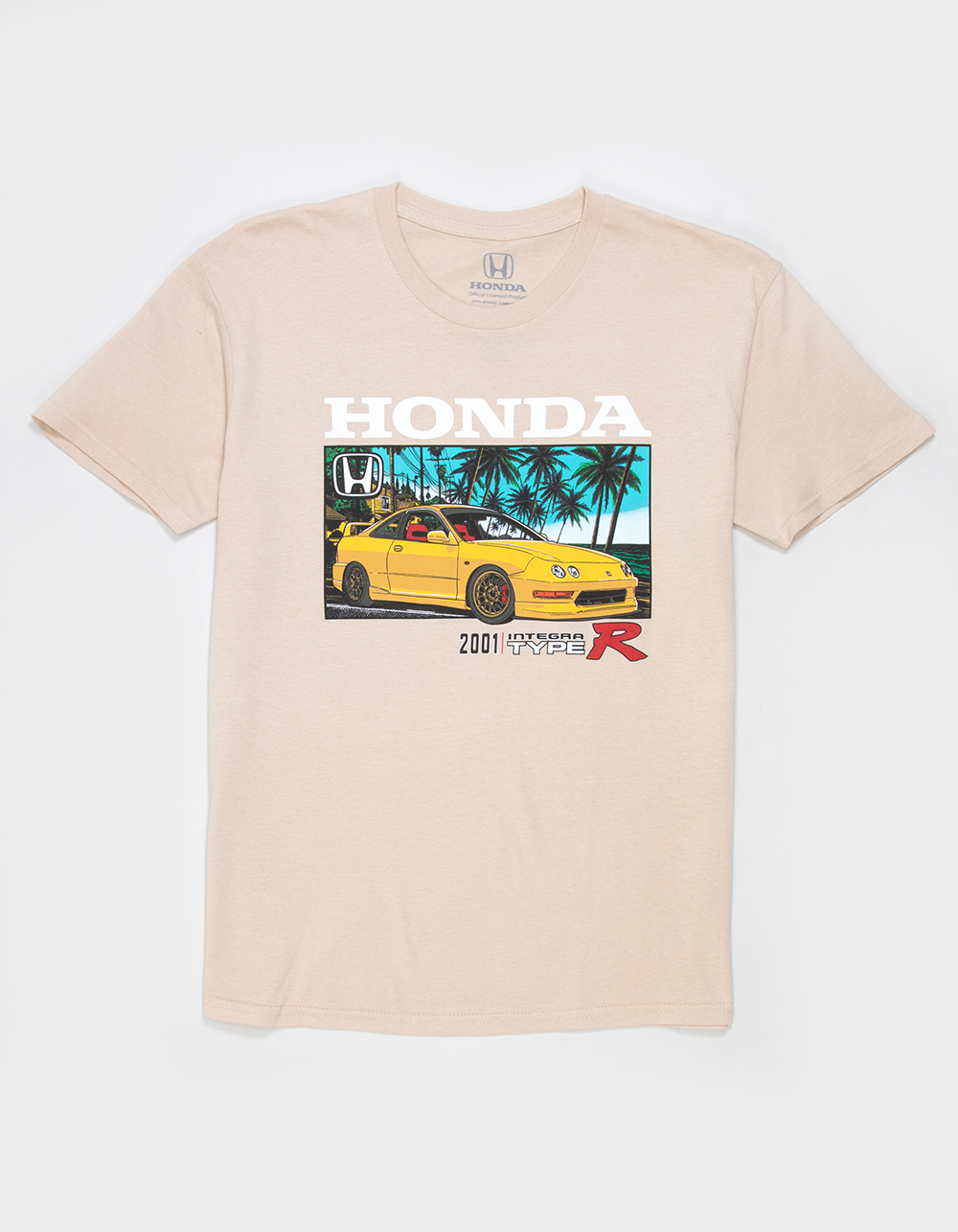 HONDA Integra Type R Palms Boys Tee - SAND