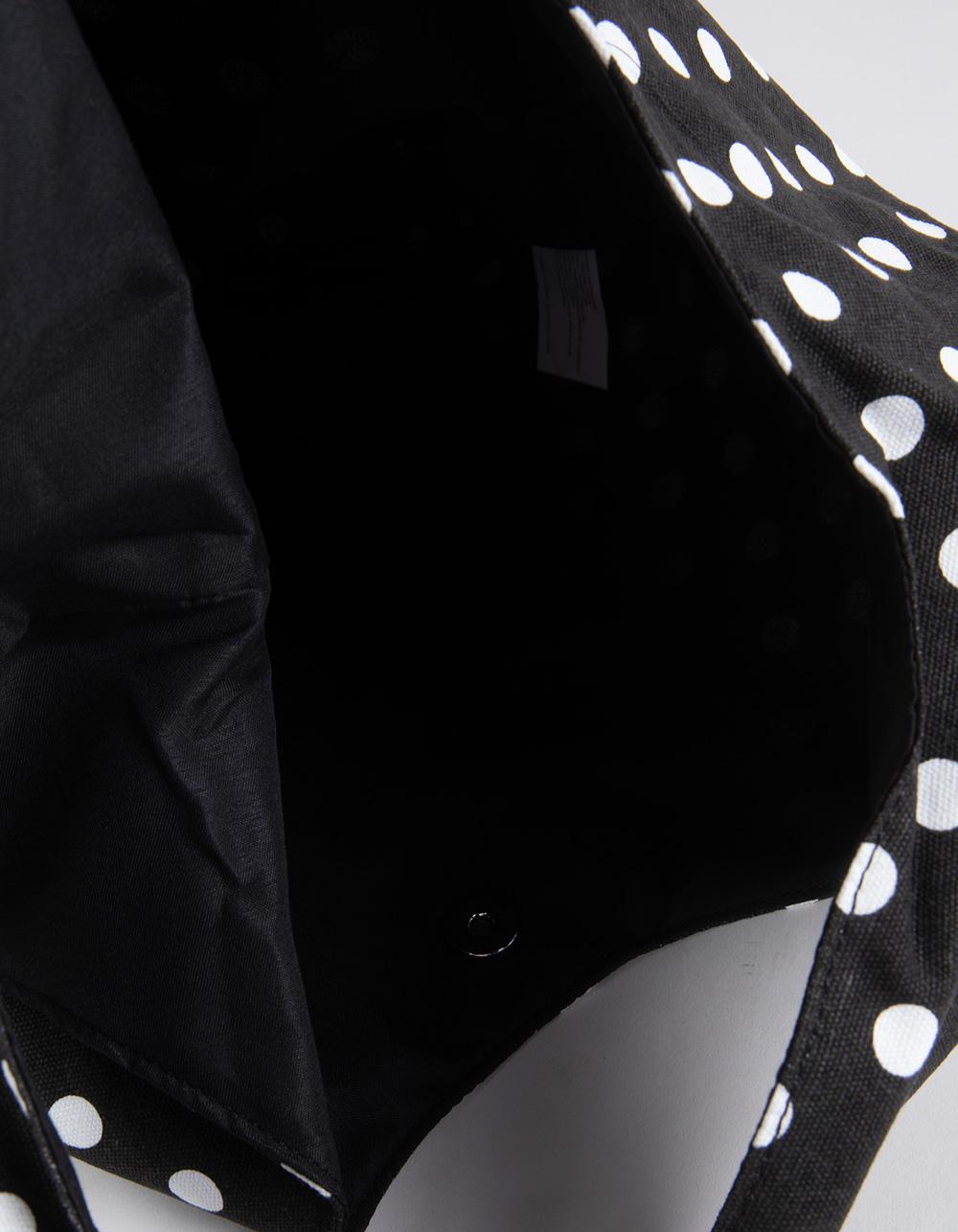 Polka Dot Tote Bag - BLK/WHT