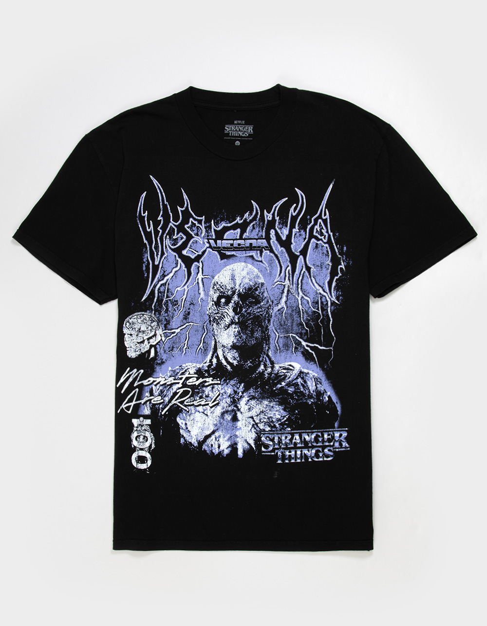 STRANGER THINGS Vecna Mens Tee - WASHED BLACK