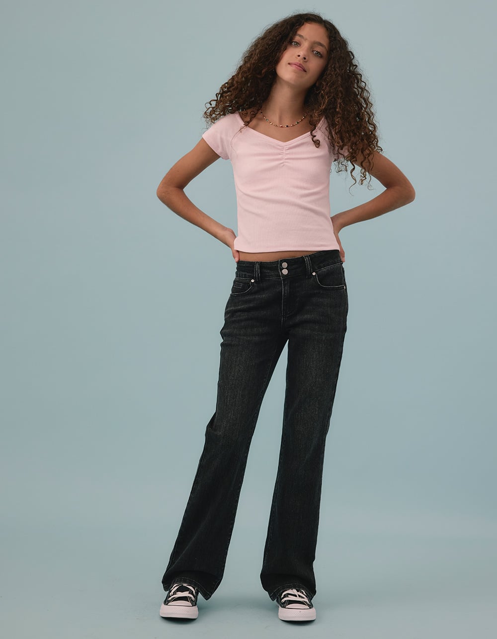 RSQ Girls Bootcut Jeans - WASHED BLACK