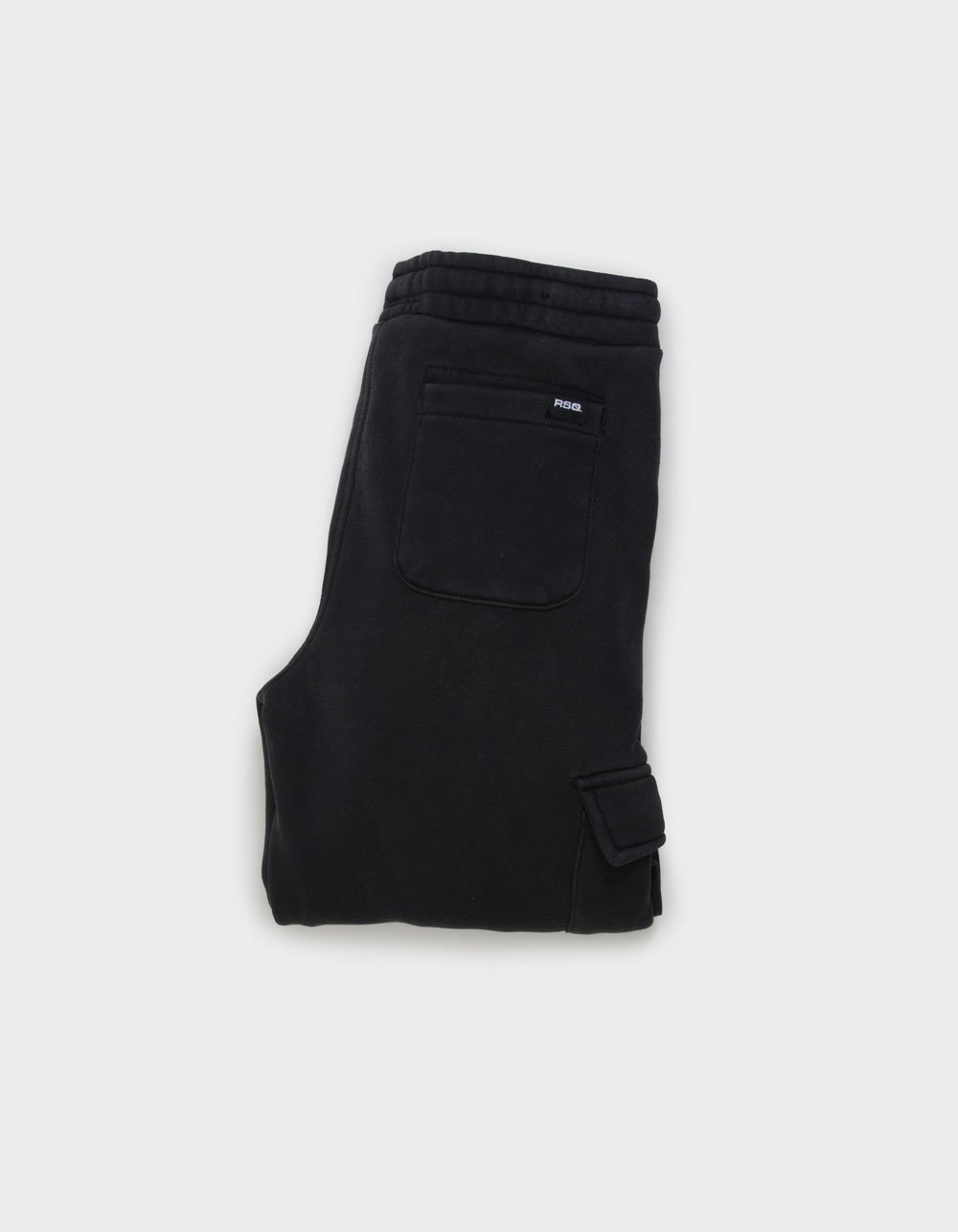 RSQ Boys Baggy Cargo Sweatpants - WASHED BLACK