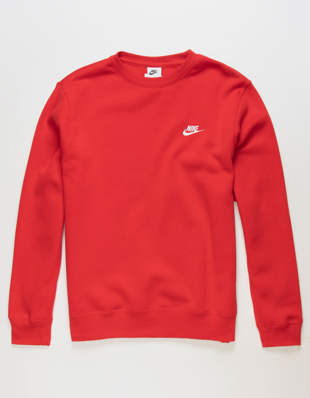 NIKE Sportswear Club Fleece Crewneck Mens Sweatshirt - RED | Tillys