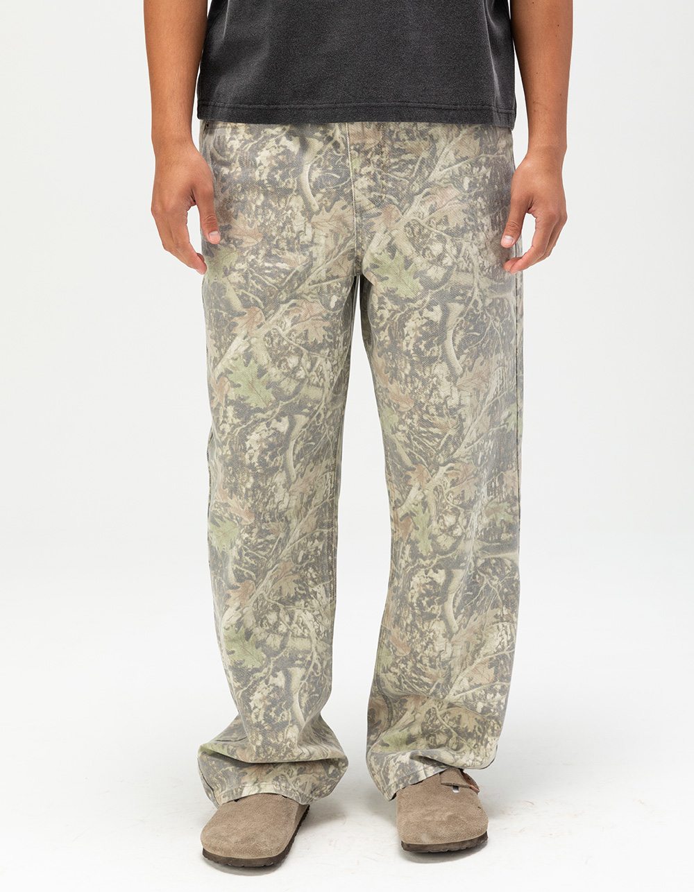 RSQ Mens Baggy Camo Print 5 Pocket Pants