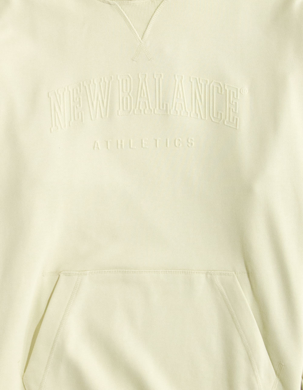 NEW BALANCE Embossed Varsity Mens Hoodie - SAND
