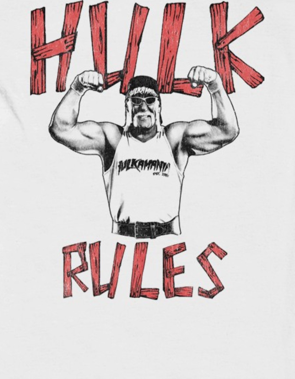 WWE Hulk Rules Unisex Tee - WHITE