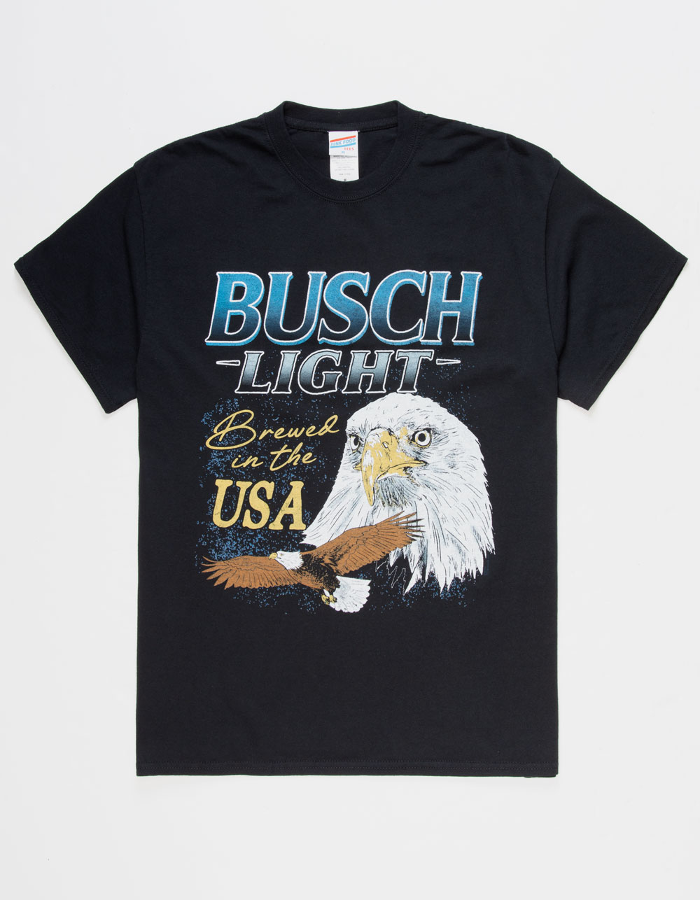 JUNK FOOD Busch Light USA Eagle Flea Market Mens Tee