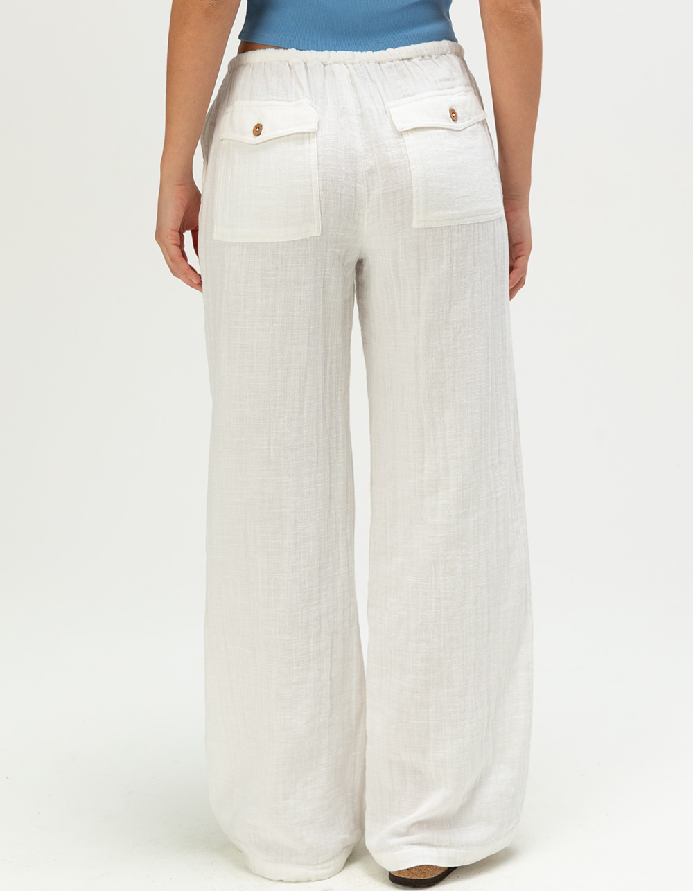 ROXY Iyla Womens Pull On Pants - WHITE