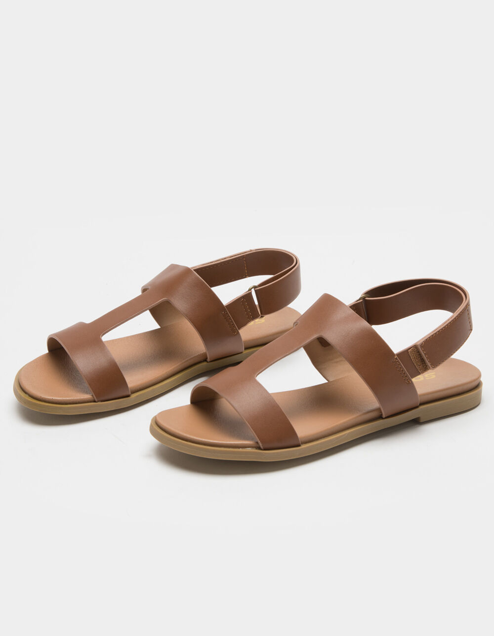 SODA Comfort T Strap Girls Sandals - TAN | Tillys