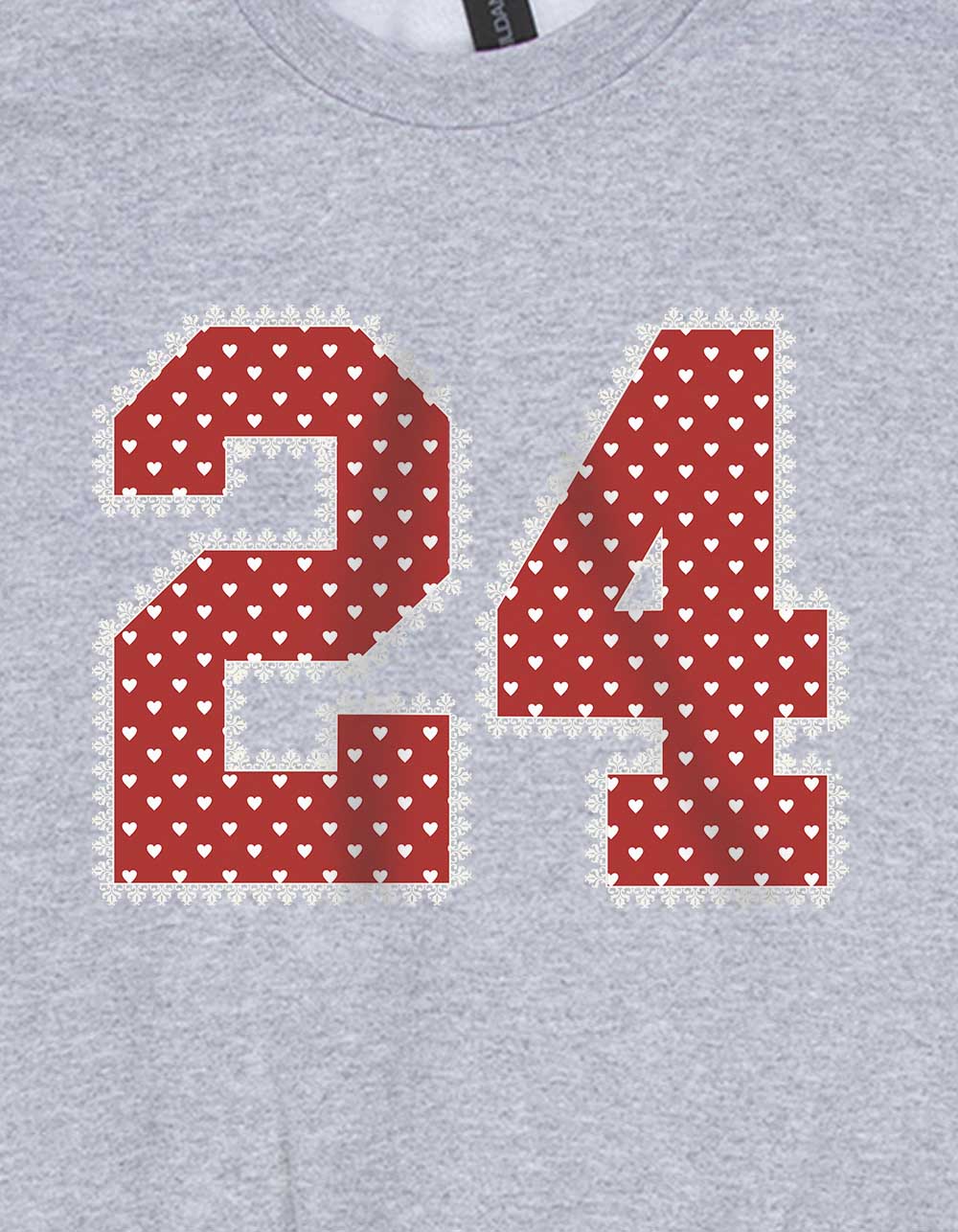 COLLEGIATE Lace 24 Unisex Kids Crewneck Sweatshirt - HEATHER GRAY